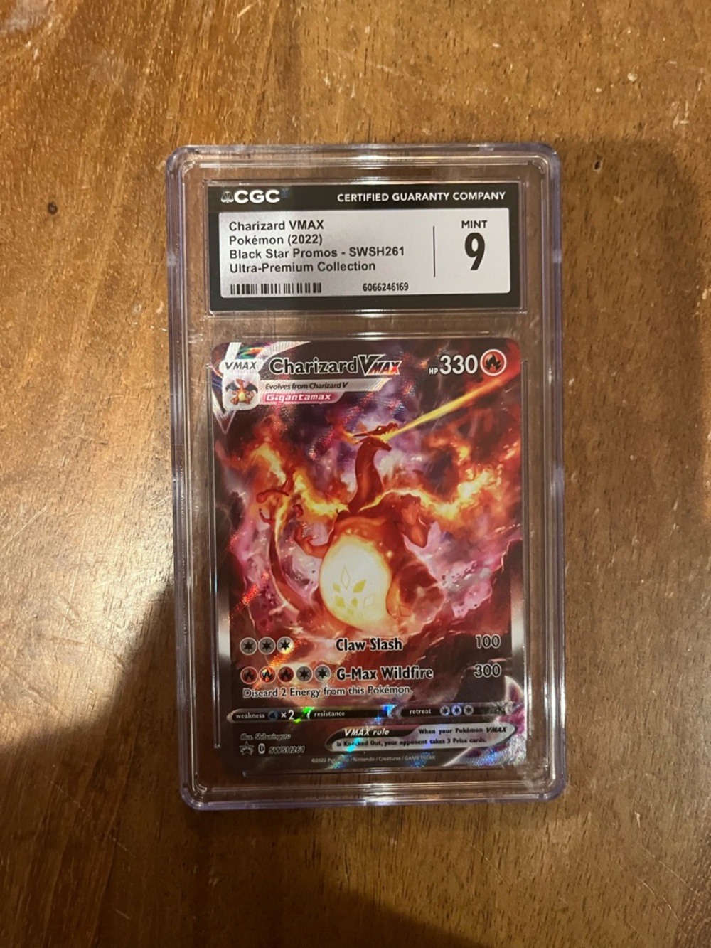 Pokemon Charizard VMAX Graded Card - Red, Orange